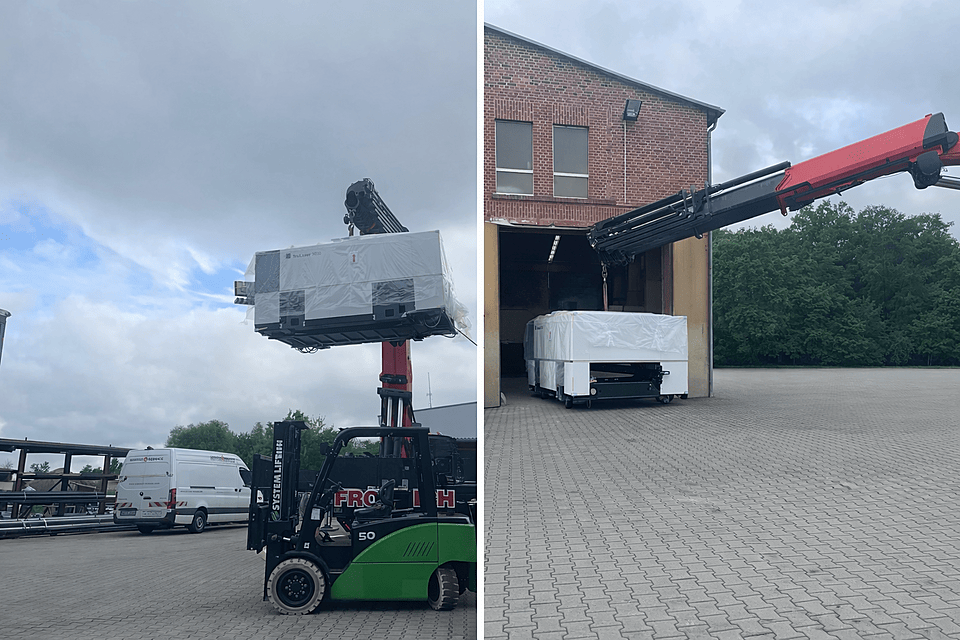 Zuwachs Laserschneidmaschine Werk 1 